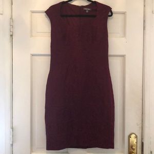 Burgundy lace Roz & Ali size 12 dress